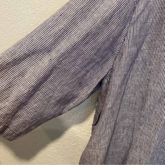 Tahari Tunic Linen Top Lagenlook - Picture 5 of 8